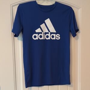 Adidas Royal Blue Tee with White Logo